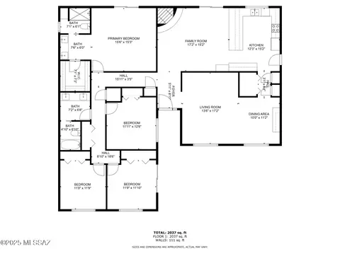 Floorplan - 8914 E Maple Leaf Dr, Tucson, AZ 85710 photo 1 of 2
