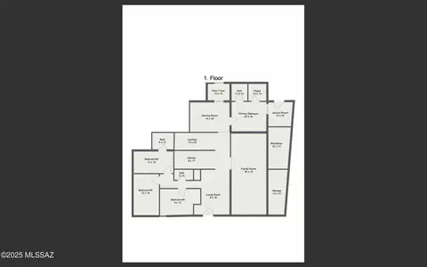 Floorplan - 7611 E Persimmon Dr, Tucson, AZ 85730 photo 1 of 1
