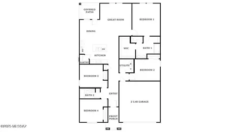 Floorplan - 12168 E Morris Carson Dr, Vail, AZ 85641 photo 1 of 1