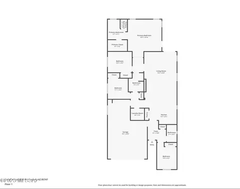 Floorplan - 11427 E Dry Wind Dr, Tucson, AZ 85747 photo 1 of 1