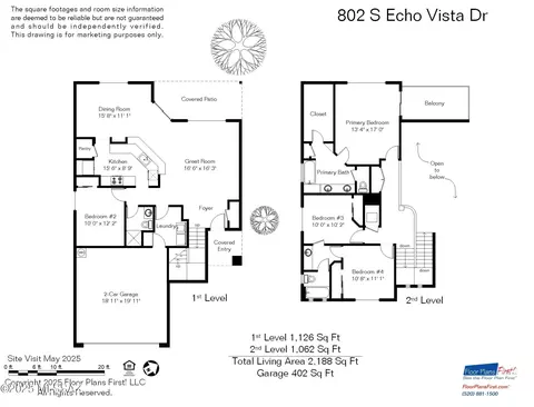 Floorplan - 802 S Echo Vista Dr, Vail, AZ 85641 photo 1 of 1