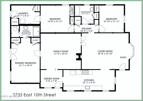 Floorplan - 2735 E 10th St, Tucson, AZ 85716 photo 1 of 1