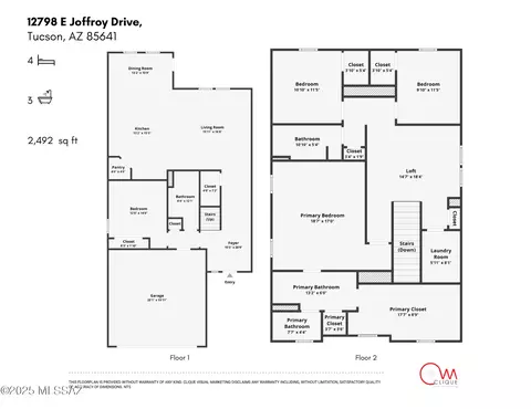 Floorplan - 12798 E Joffroy Dr, Vail, AZ 85641 photo 1 of 1