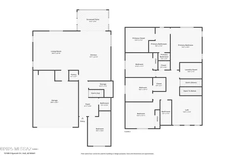 Floorplan - 12100 E Ryscott Cir, Vail, AZ 85641 photo 1 of 2