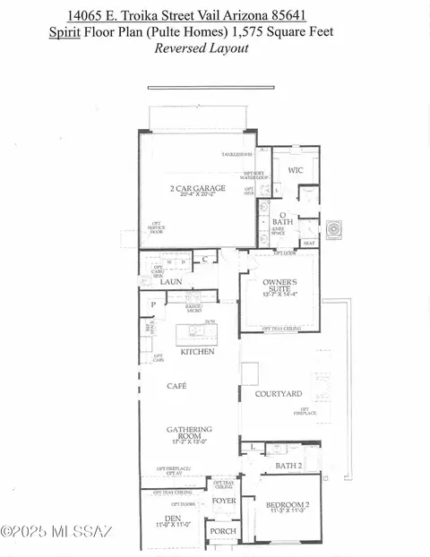 Floorplan - 14065 E Troika St, Vail, AZ 85641 photo 2 of 2