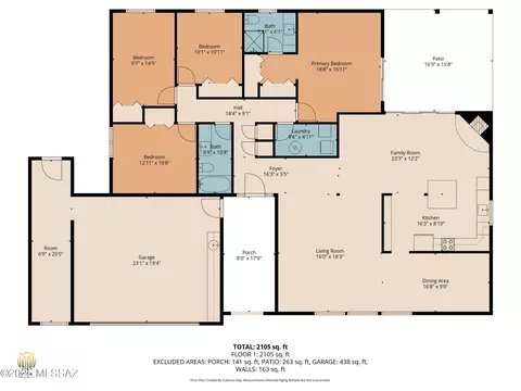 Floorplan - 7642 Edison St, Tucson, AZ 85715 photo 2 of 3