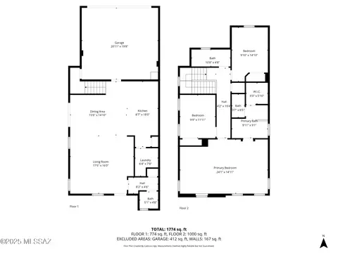 Floorplan - 5741 E Bellow Ln, Tucson, AZ 85712 photo 3 of 3