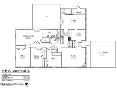 Floorplan - 6945 E Arrowhead Pl, Tucson, AZ 85715 photo 1 of 1