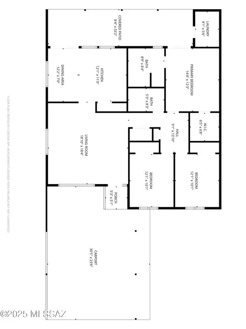 Floorplan - 37 E Mediterranean Dr, Tucson, AZ 85704 photo 1 of 2