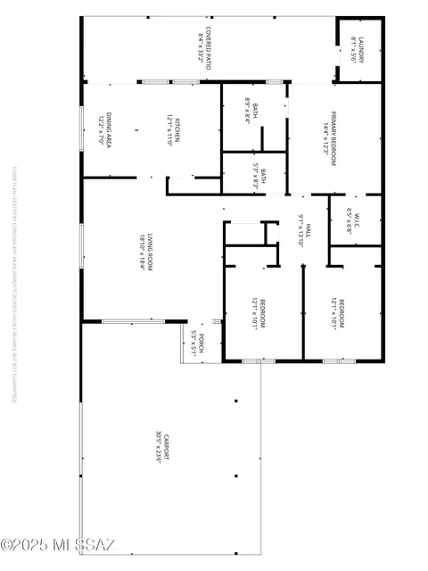 Floorplan - 37 E Mediterranean Dr, Tucson, AZ 85704 photo 2 of 2