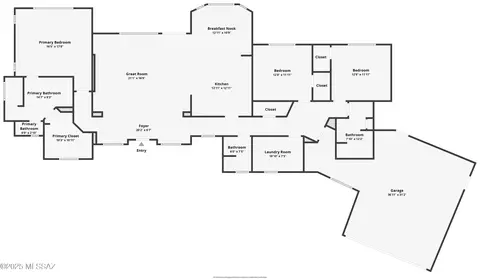 Floorplan - 8251 S Circle C Ranch Rd, Vail, AZ 85641 photo 1 of 1