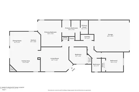 Floorplan - 9048 E Orchid Vine Dr, Tucson, AZ 85747 photo 1 of 1