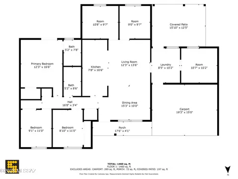 Floorplan - 2002 E Pinon Dr, Tucson, AZ 85706 photo 2 of 2