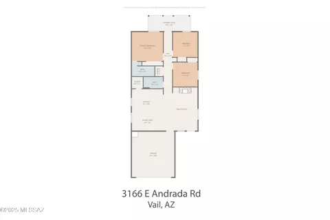 Floorplan - 3166 E Andrada Rd, Vail, AZ 85641 photo 1 of 1