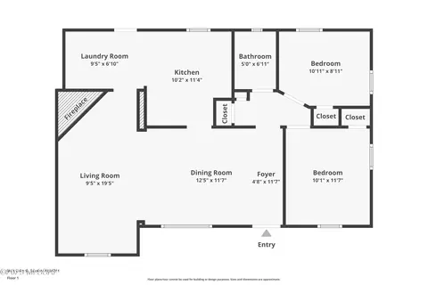 Floorplan - 4619 E 6th St, Tucson, AZ 85711 photo 1 of 1