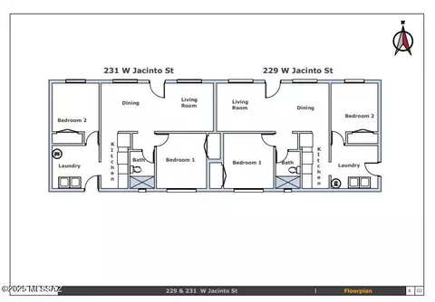 229 W 231 W Jacinto St, Tucson, AZ 85705