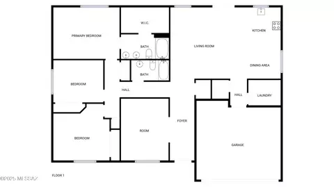Floorplan - 9330 E Lochnay Ln, Tucson, AZ 85747 photo 1 of 1