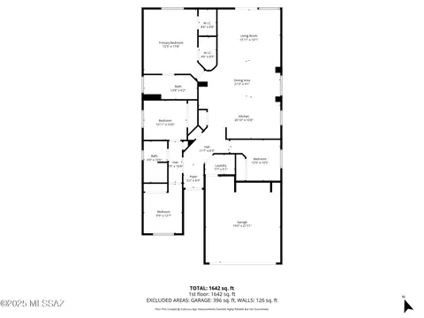 Floorplan - 509 E Cactus Mountain Dr, Vail, AZ 85641 photo 2 of 2