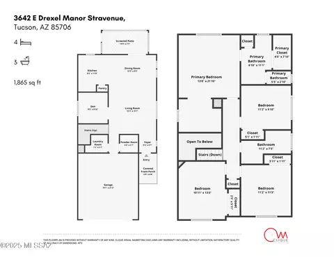 Floorplan - 3642 E Drexel Manor Stra, Tucson, AZ 85706 photo 1 of 1