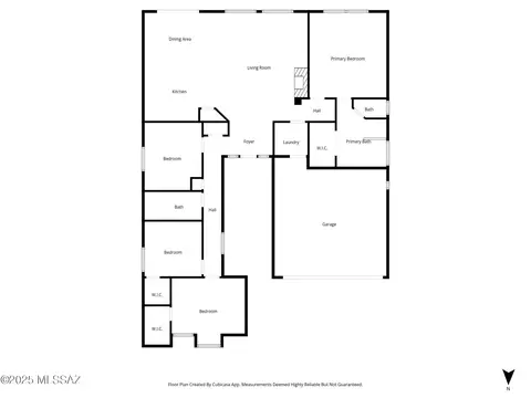 Floorplan - 10584 E Rose Hill St, Tucson, AZ 85747 photo 1 of 2