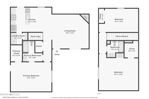 Floorplan - 10482 E Wayne Moody Ln, Tucson, AZ 85747 photo 1 of 1