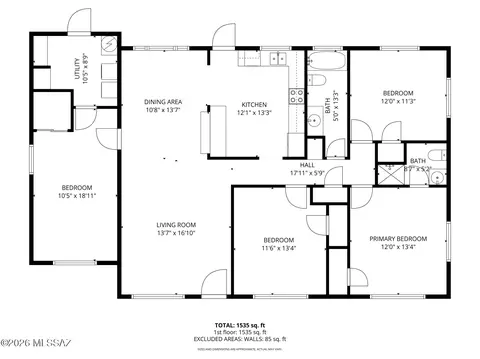 Floorplan - 6517 E Cooper St, Tucson, AZ 85710 photo 1 of 1