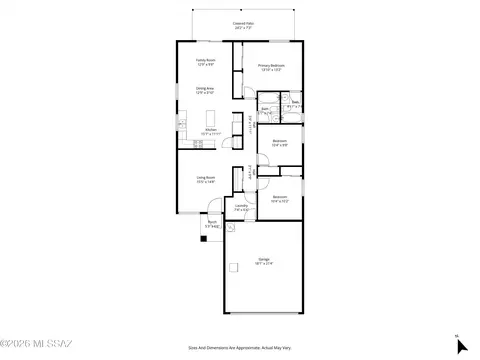 Floorplan - 10001 E Apache Rain Dr, Tucson, AZ 85748 photo 1 of 1