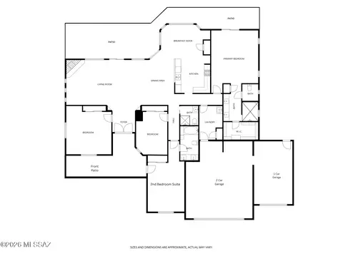 Floorplan - 13407 S Sundown Ranch Rd, Vail, AZ 85641 photo 2 of 2