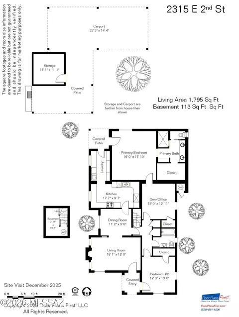 Floorplan - 2315 E 2nd St, Tucson, AZ 85719 photo 1 of 2