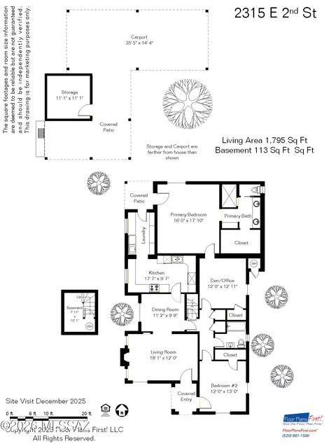 Floorplan - 2315 E 2nd St, Tucson, AZ 85719 photo 2 of 2