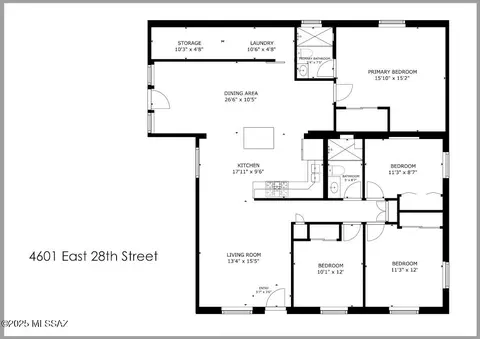 Floorplan - 4601 E 28th St, Tucson, AZ 85711 photo 1 of 1