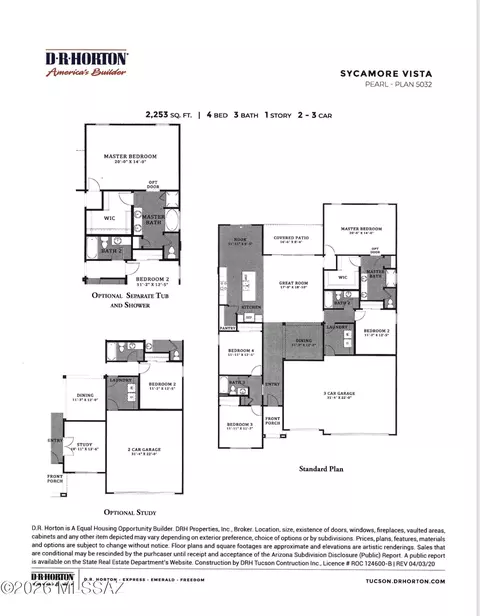 Floorplan - 554 W Grantham St, Vail, AZ 85641 photo 1 of 1