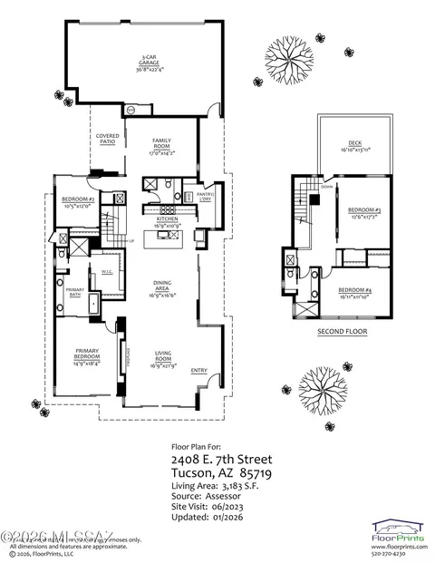 Floorplan - 2408 E 7th St, Tucson, AZ 85719 photo 1 of 1