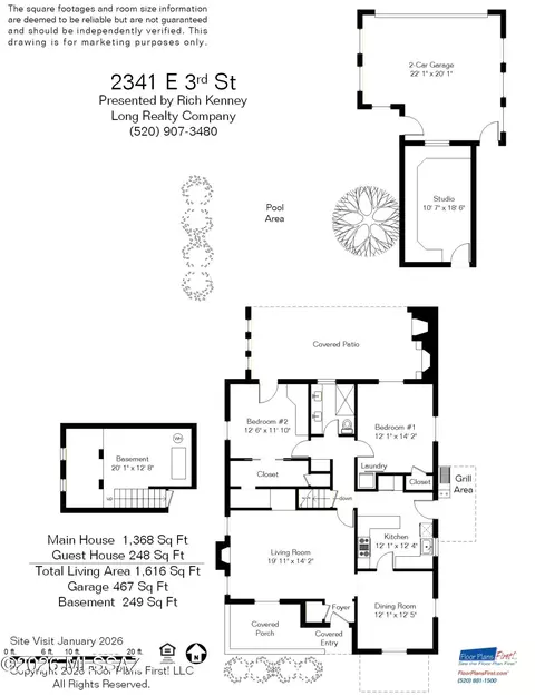 Floorplan - 2341 E 3rd St, Tucson, AZ 85719 photo 1 of 2