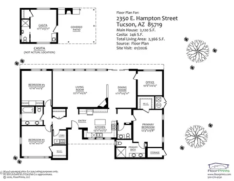 Floorplan - 2350 E Hampton St, Tucson, AZ 85719 photo 1 of 2