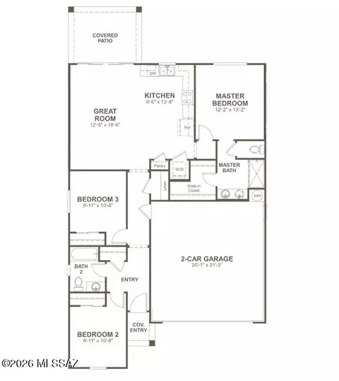 Floorplan - 21380 E Treasure Rd, Red Rock, AZ 85145 photo 1 of 1