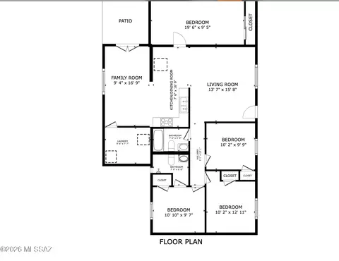 Floorplan - 4865 E 23rd St, Tucson, AZ 85711 photo 1 of 1