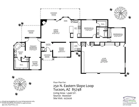 Floorplan - 250 N Eastern Slope Loop, Tucson, AZ 85748 photo 1 of 1