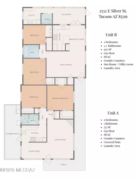Floorplan - 2532 E Silver St, Tucson, AZ 85716 photo 1 of 1