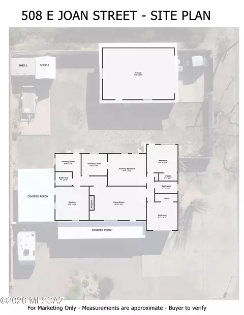 Floorplan - 508 E Joan St, Tucson, AZ 85705 photo 1 of 1
