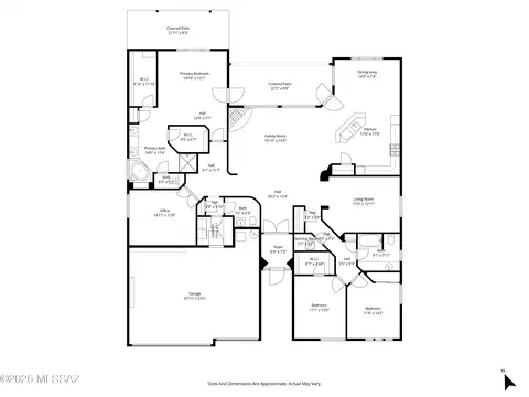 Floorplan - 10561 S Coyote Melon Loop, Vail, AZ 85641 photo 1 of 1