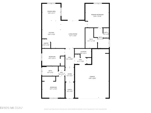 Floorplan - 9785 E Copper Glance Trl, Tucson, AZ 85747 photo 2 of 2