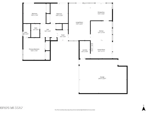 Floorplan - 8801 E Lancaster Rd, Tucson, AZ 85715 photo 1 of 2