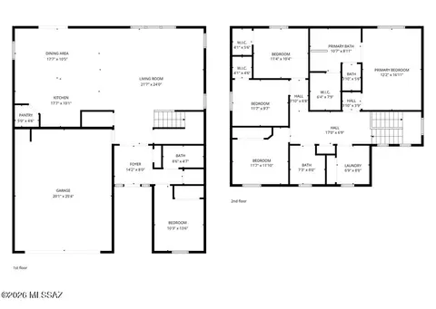 Floorplan - 331 E Refuge Loop, Vail, AZ 85641 photo 1 of 3