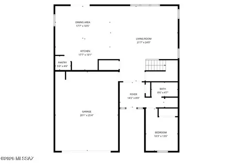 Floorplan - 331 E Refuge Loop, Vail, AZ 85641 photo 2 of 3