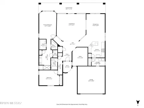 Floorplan - 13914 E Carruthers St, Vail, AZ 85641 photo 1 of 1