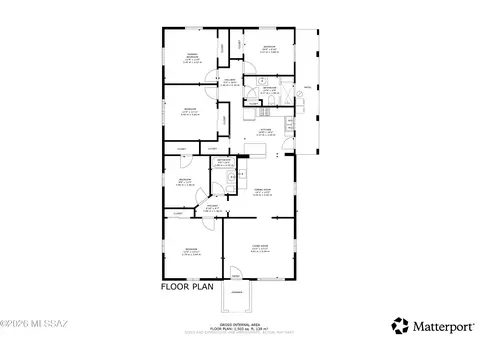 Floorplan - 908 E Graybill Dr, Tucson, AZ 85719 photo 1 of 1