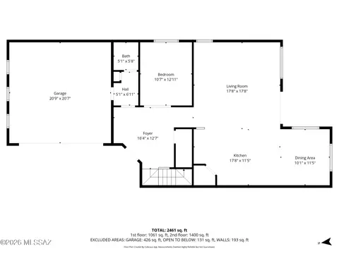 Floorplan - 8878 E Abrams Loop, Tucson, AZ 85710 photo 1 of 3