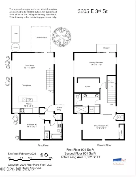 Floorplan - 3605 E 3rd St, Tucson, AZ 85716 photo 1 of 1