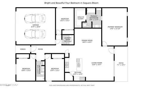 Floorplan - 10029 N Ruby Range Trl, Marana, AZ 85653 photo 2 of 2
